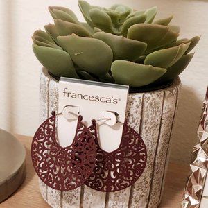 NWT Brown Filligree Earrings